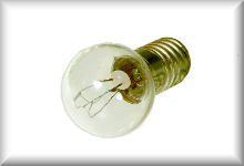 Screw bulb (large), suitable for inside illumination of ST and 3025, some wagon illumination, lattice mast lamp, price per piece.